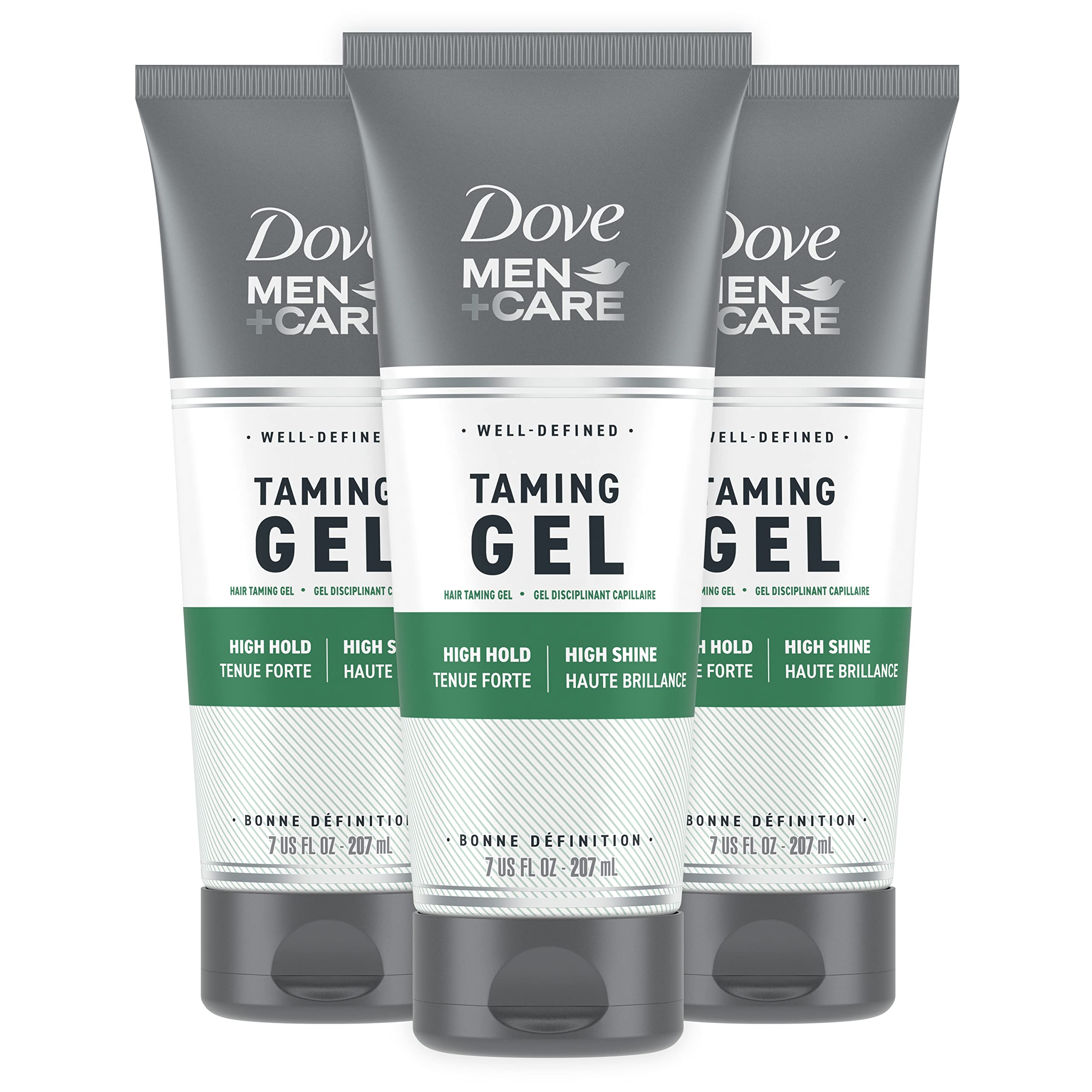 Dove Men+Care Styling Gel strong hold bottle for active days