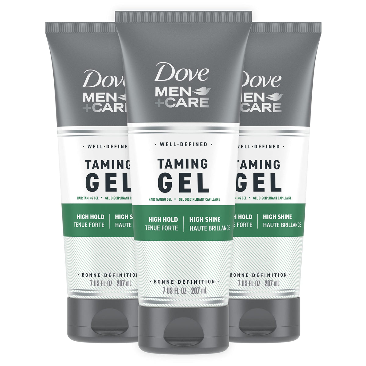 Dove Men+Care Styling Gel strong hold bottle for active days
