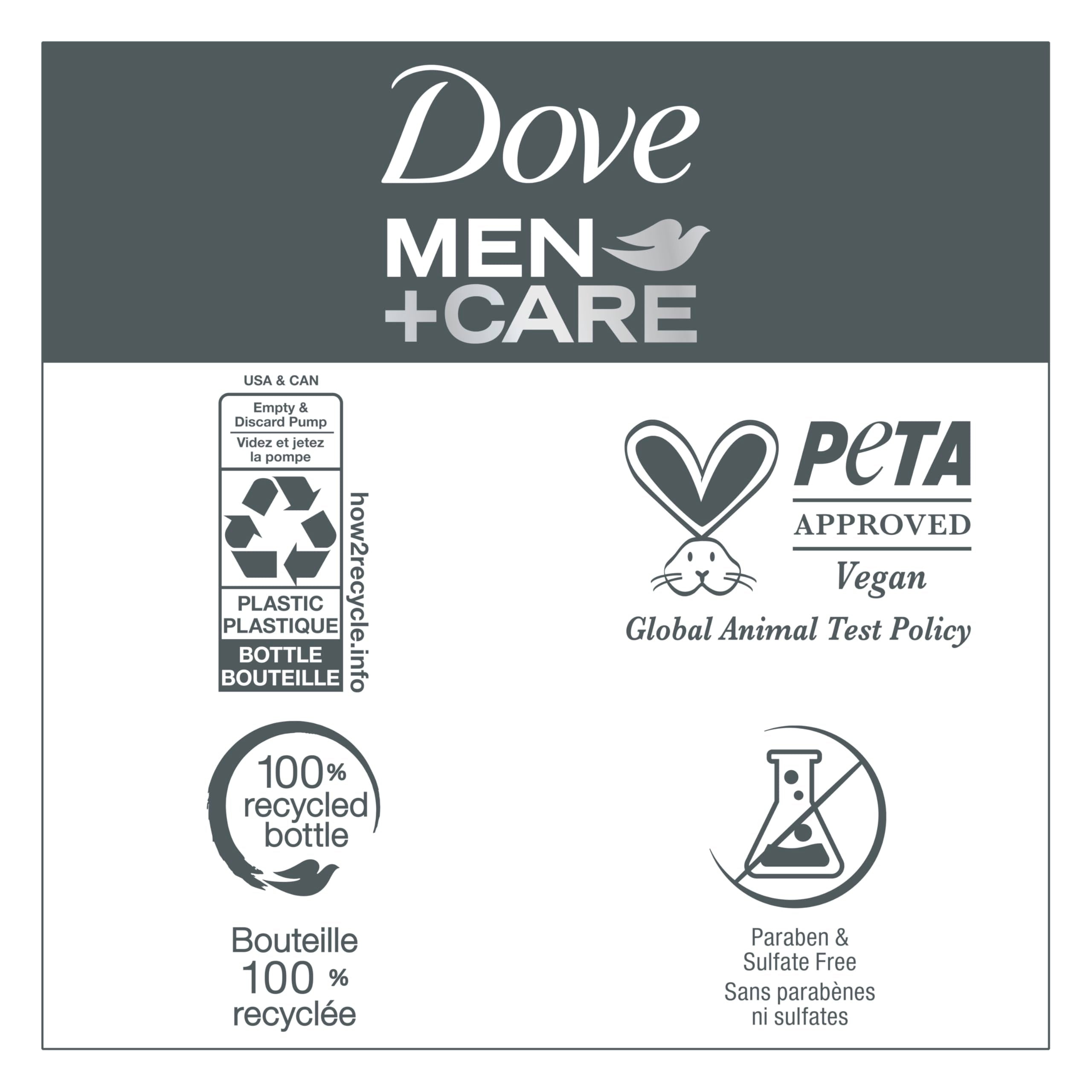 DOVE MEN + CARE textura cremosa facilita la aplicación diaria.