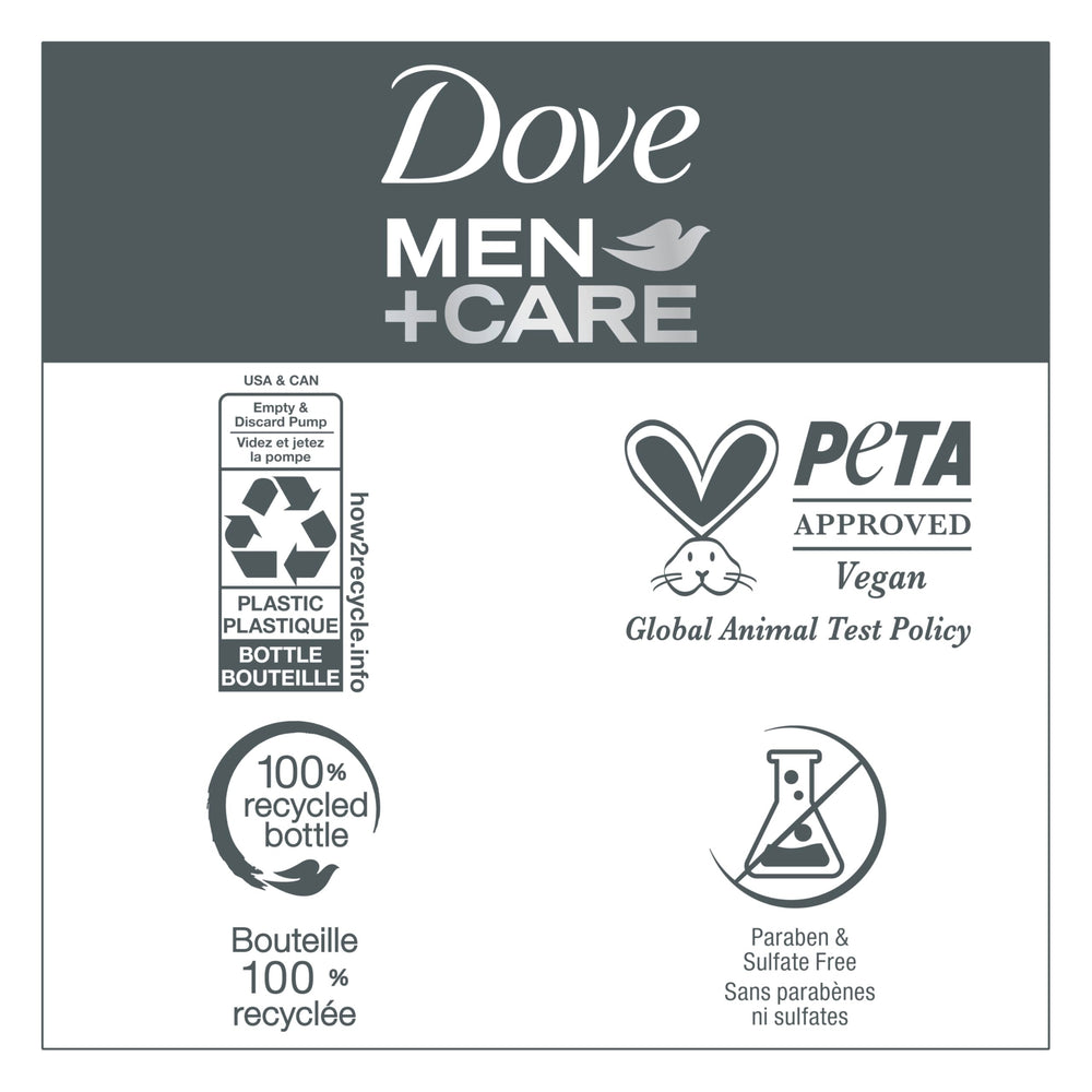 DOVE MEN + CARE textura cremosa facilita la aplicación diaria.