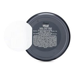 Texture being applied to skin with Dove Men+Care Ultra Hydra Cream for quick absorption.