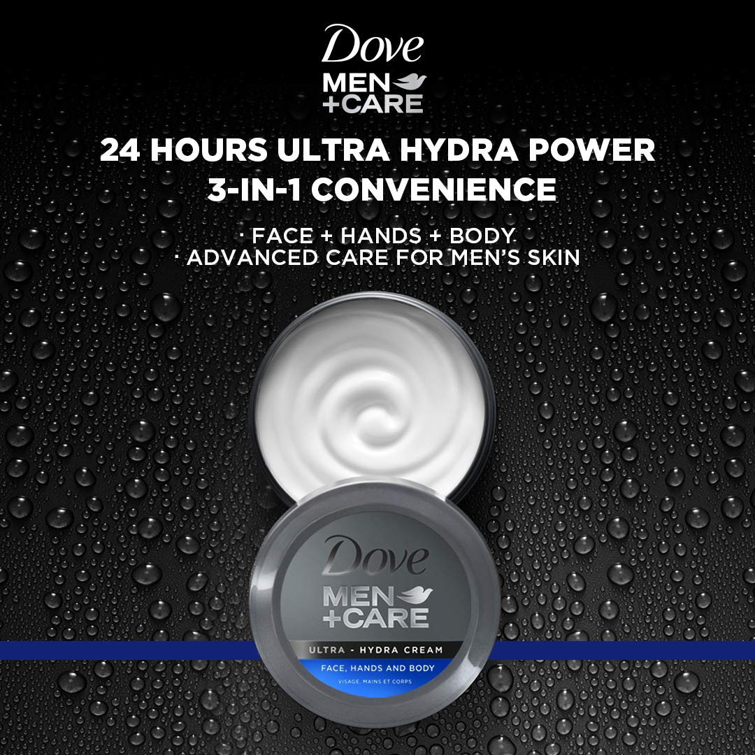 Dove Men+Care Ultra Hydra crema cuerpo para hidratación rápida