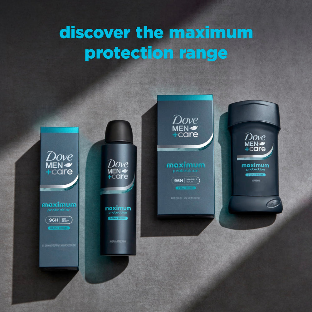 Dove Men+Care Uso diario durante ejercicio y actividades.