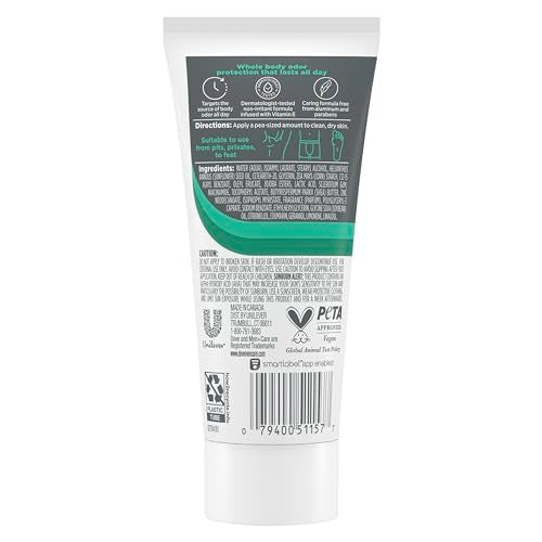 Dove Men+Care Whole Body Deo Cream aloe close-up highlights soothing, non-greasy texture.