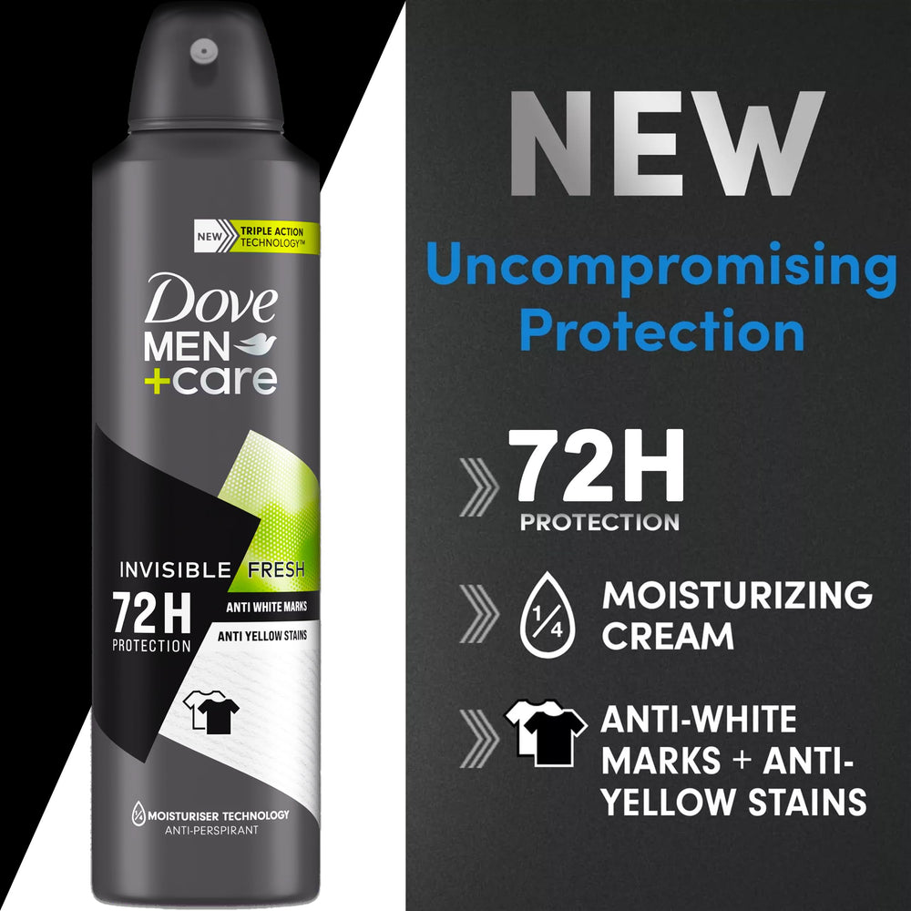 Applying on dark fabric with Triple Action benefits reduces visible white marks.