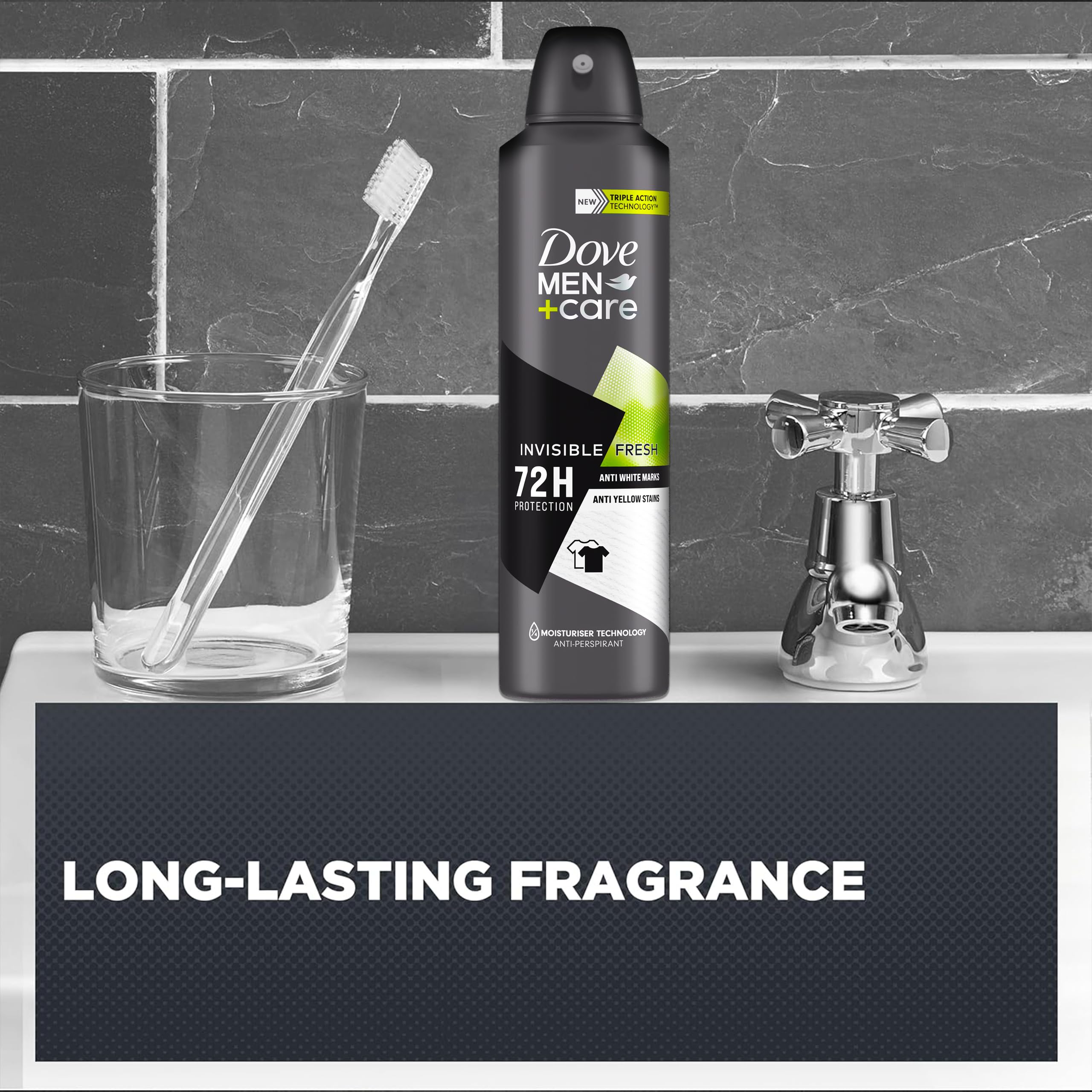 Spray on light fabric demonstrates no yellow staining and keeps fabrics bright.