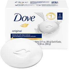 Dove Original Beauty Bar pack of five bars for versatile daily cleansing.
