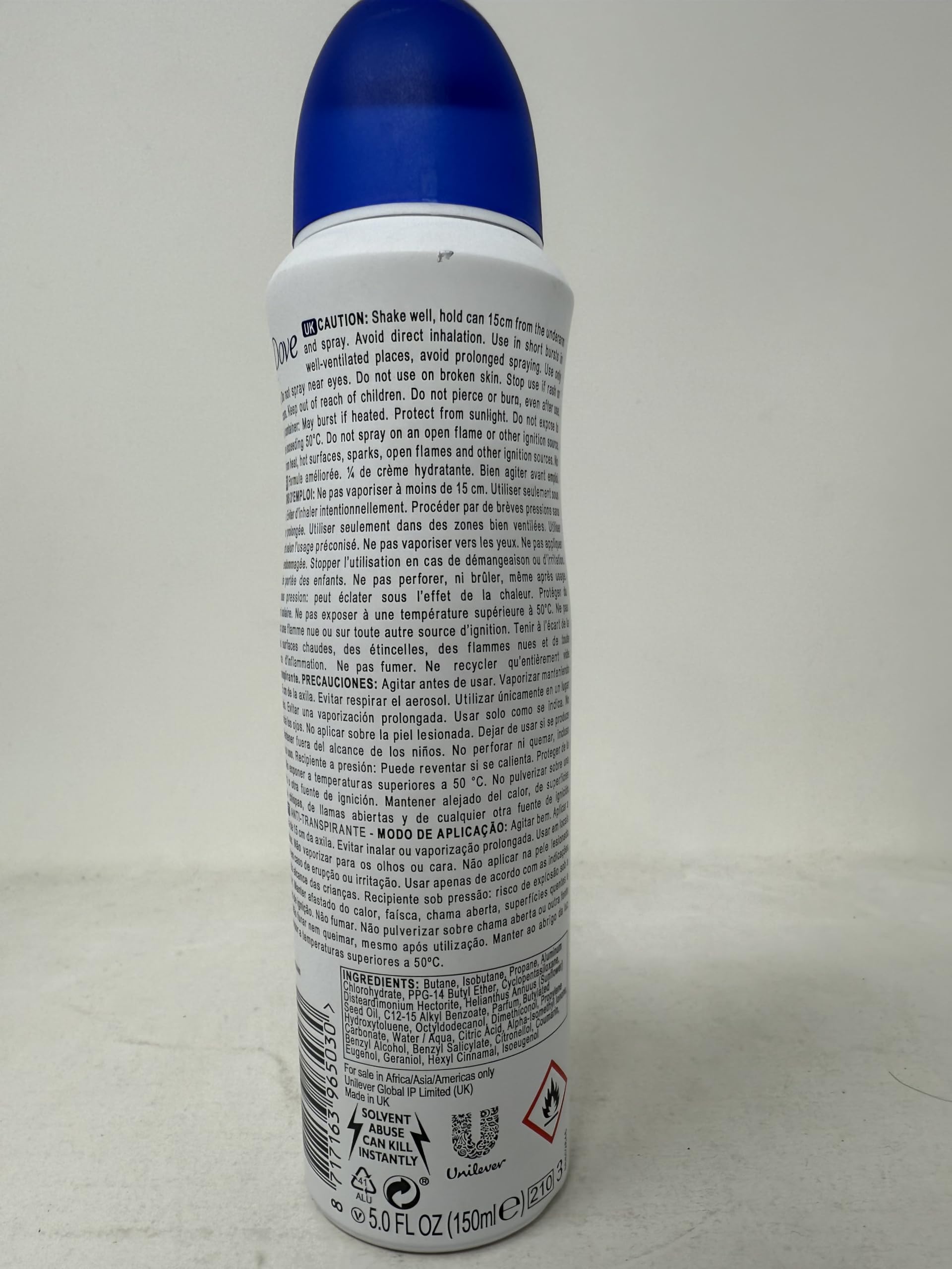 Dove Original aplicación suave y sensación de limpieza durante el día.