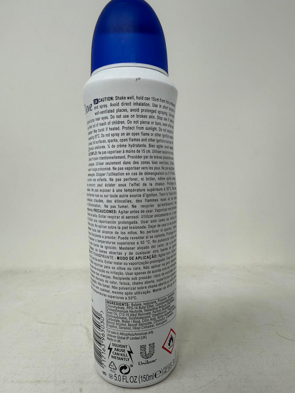 Dove Original aplicación suave y sensación de limpieza durante el día.