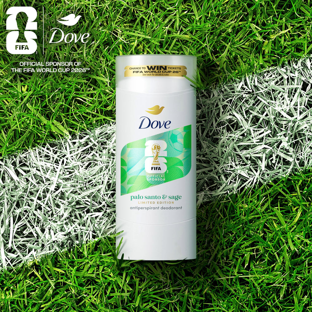 Dove Palo Santo & Sage aroma notes convey warm palo santo and sage scent.