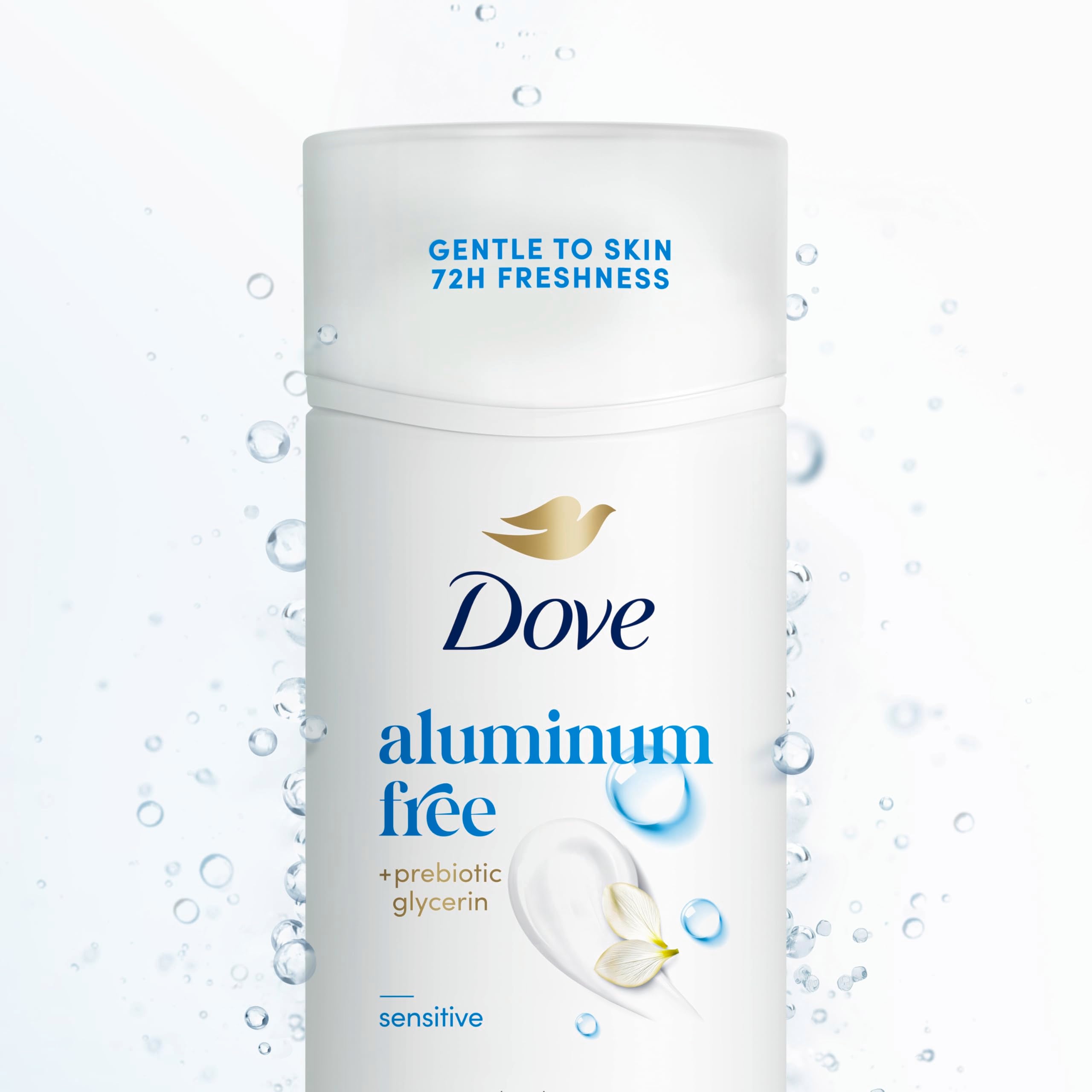 Dove prebiotic glycerin supports comfortable underarms
