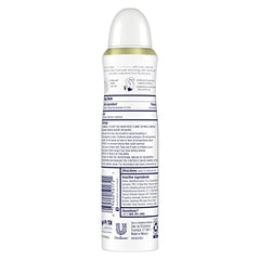 Dove desodorante antitranspirante spray seco ofrece protección prolongada.