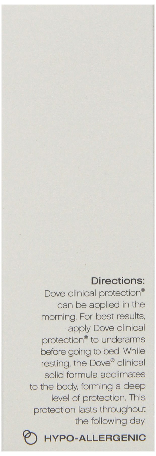 Dove Protección Clínica Cool Essentials crema hidratante para axilas suaves tras la aplicación