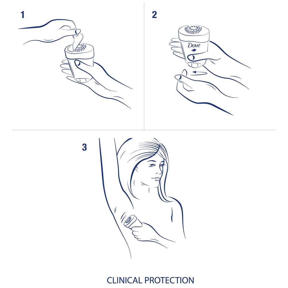 Etiqueta frontal de Dove Protección Clínica Original Limpio en su empaque.