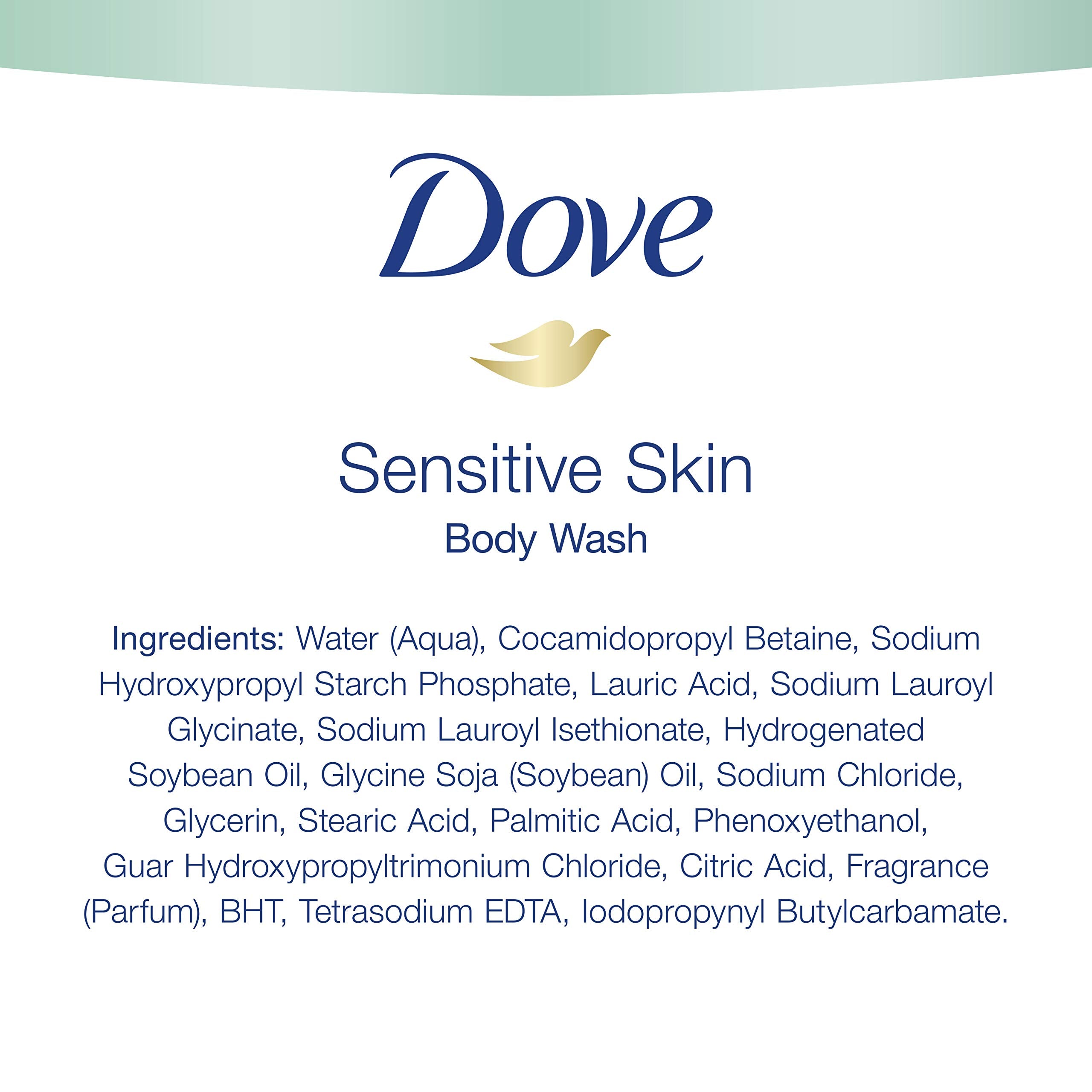 Dove quad-pack bottles showcase 22 oz packaging for family use