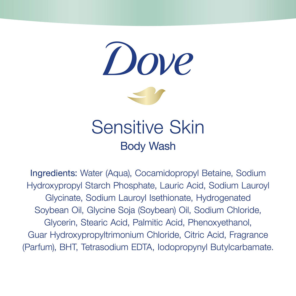 Dove quad-pack bottles showcase 22 oz packaging for family use