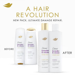 Dove Repara daño lavanda: ayuda a mitigar signos de daño del cabello.
