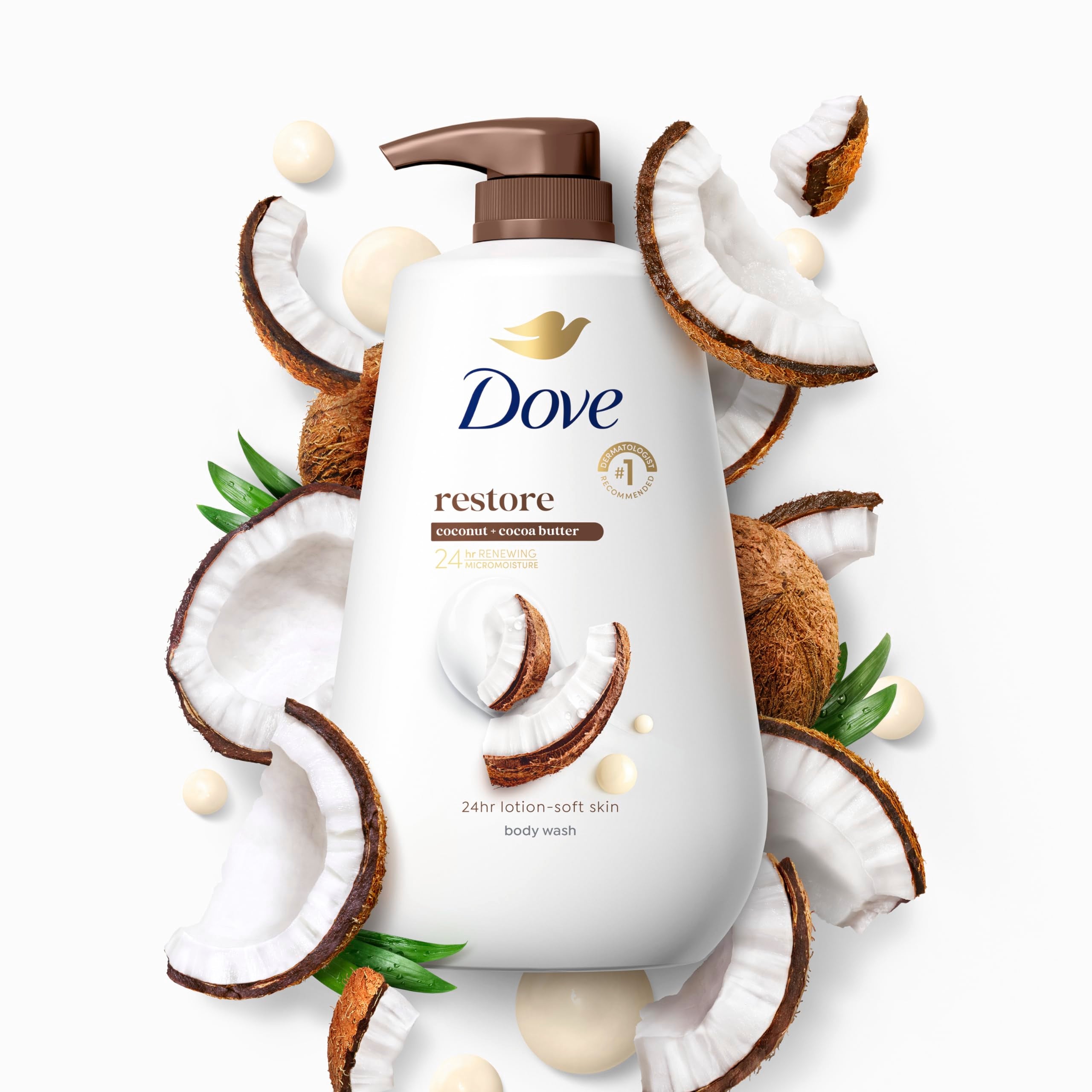 Dove gel sin sulfatos, botella-vertido, limpieza suave y respetuosa.
