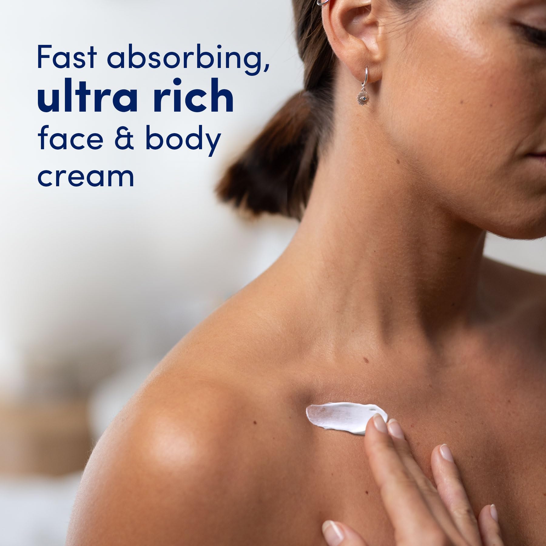 Dove Rich Nourishing Cream four-pack display offering value moisture.