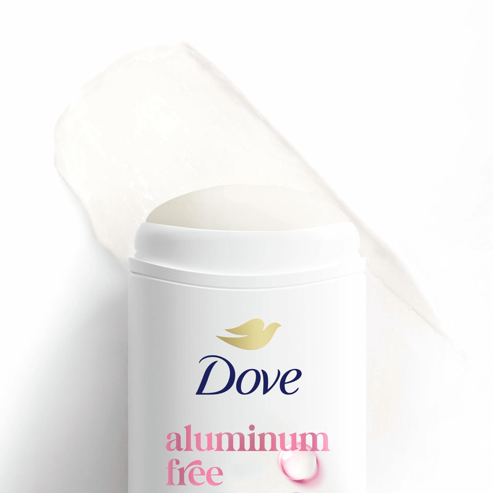 Dove Rose Mist aluminum-free formula offers gentle daily underarm care.