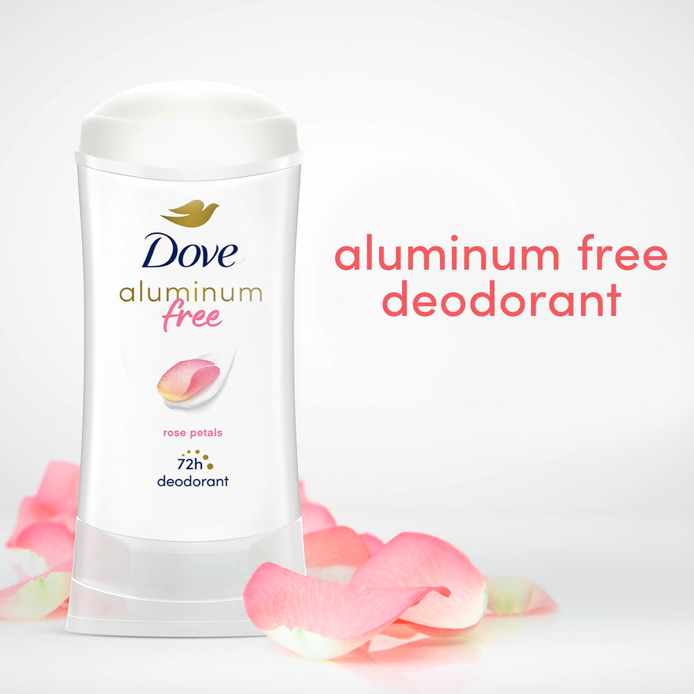 Dove Rose Petals deodorant applying smoothly in a quick glide.