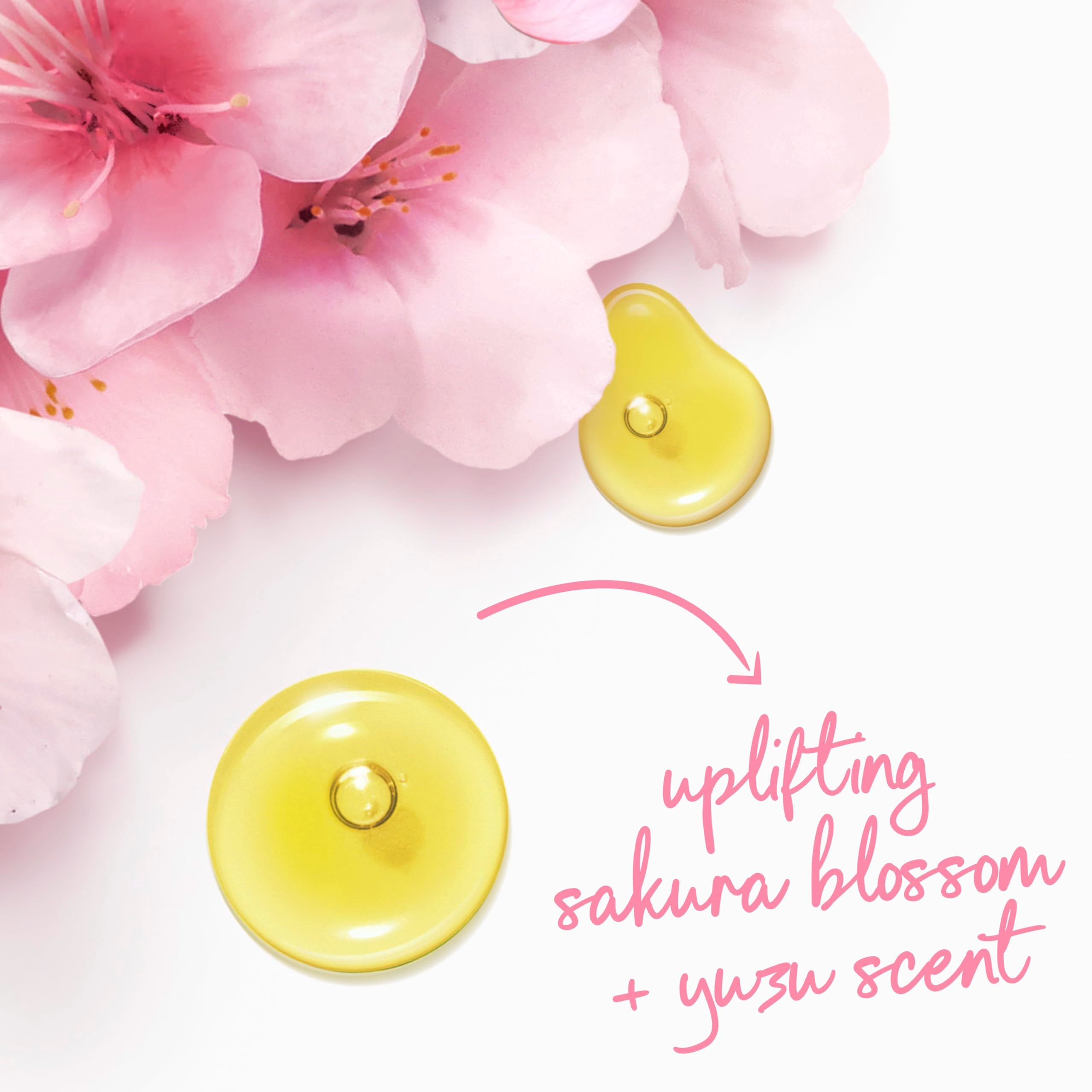 Dove Sakura Blossom & Yuzu, sin sulfatos ni parabenos, cuidado suave.