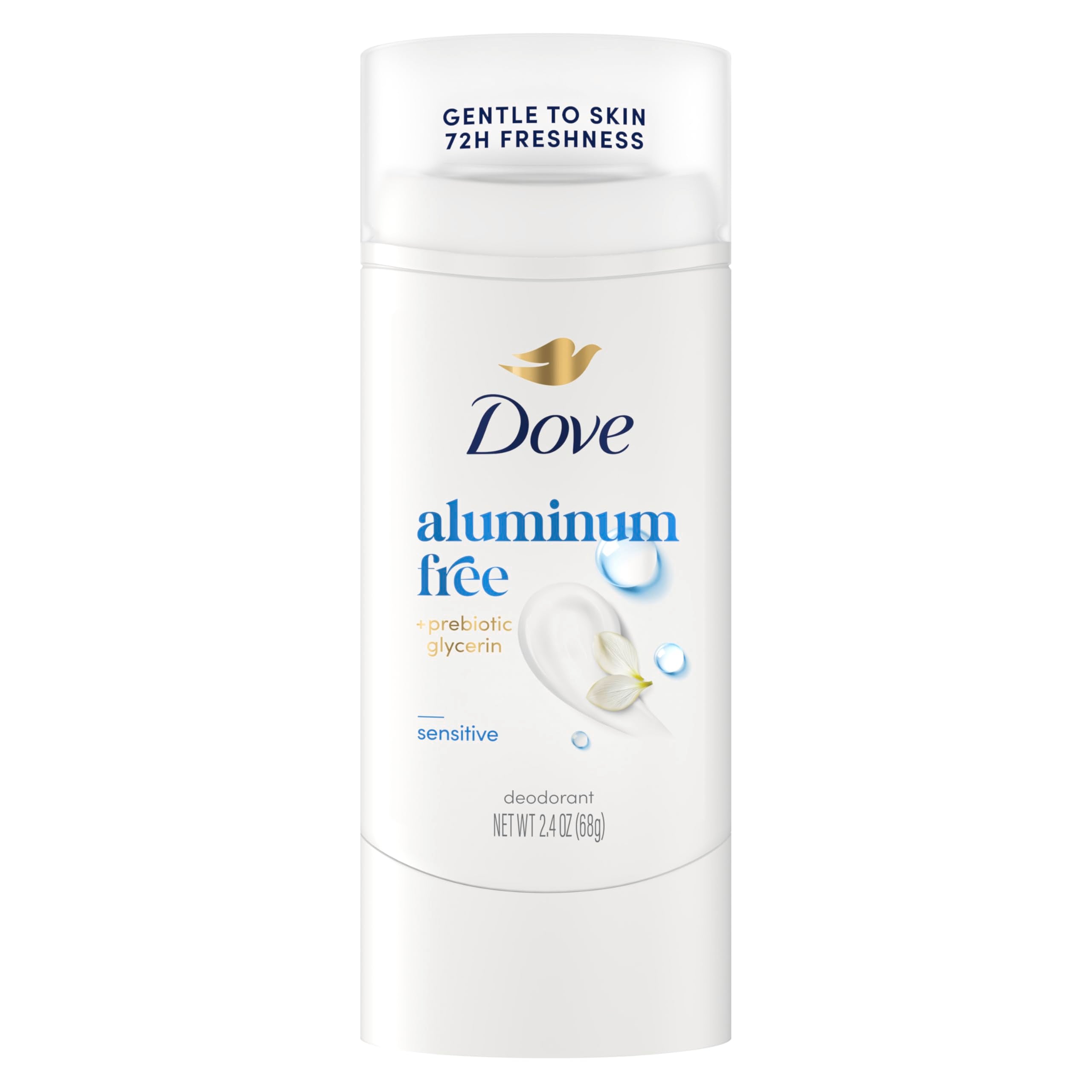 Dove Sensitive deodorant stick application ensures long-lasting freshness