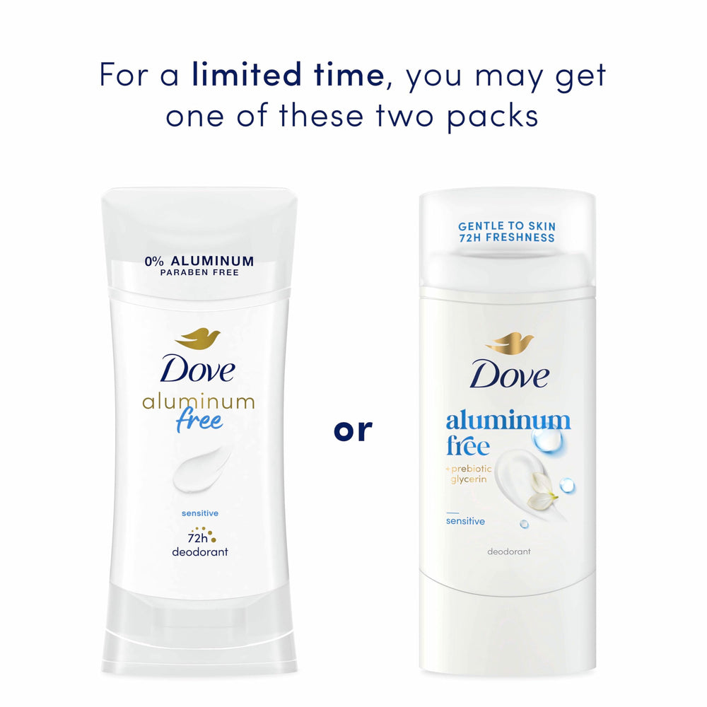 Dove Sensitive deodorant stick leaves no visible residue after use