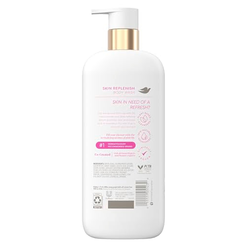 Dove Serum Body Wash detalle de espuma cremosa y textura suave