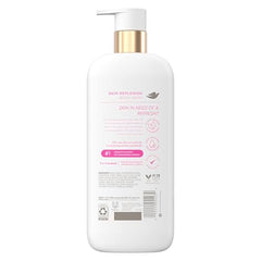 Dove Serum Body Wash detalle de espuma cremosa y textura suave