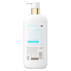 Dove sérum con ácido hialurónico, ingrediente clave para la hidratación.