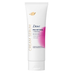 Dove suero-crema Pro-Retinol: textura seda para piel suave y nutrida.