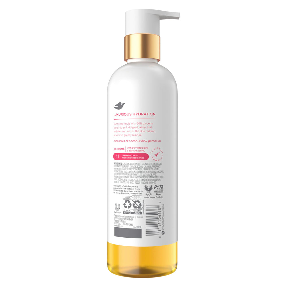 Dove Serum Shower Oil, espuma cremosa que cuida la piel durante la ducha.