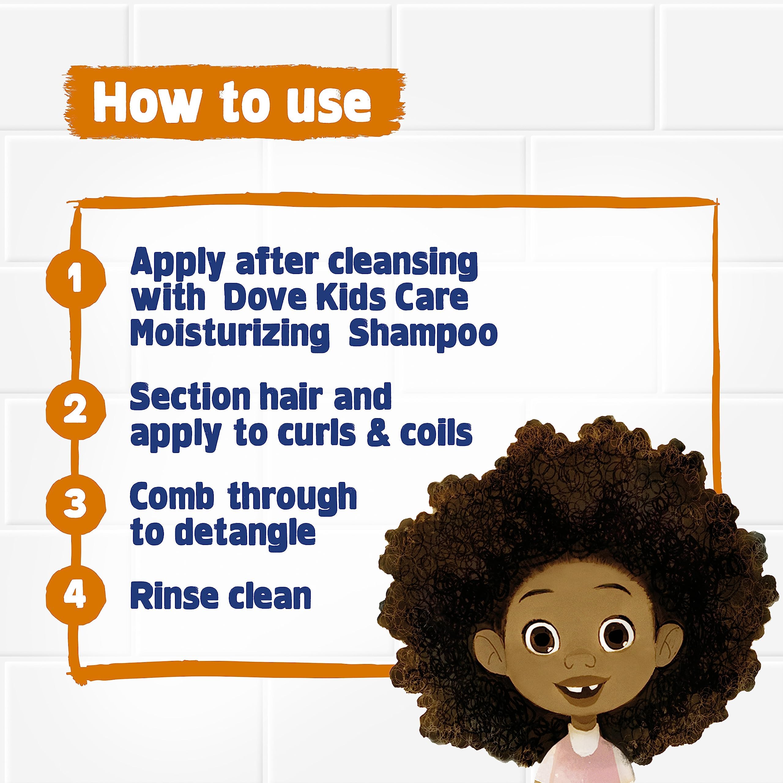Dove Shea Butter Coconut Oil ingredients close-up for nourished curls.