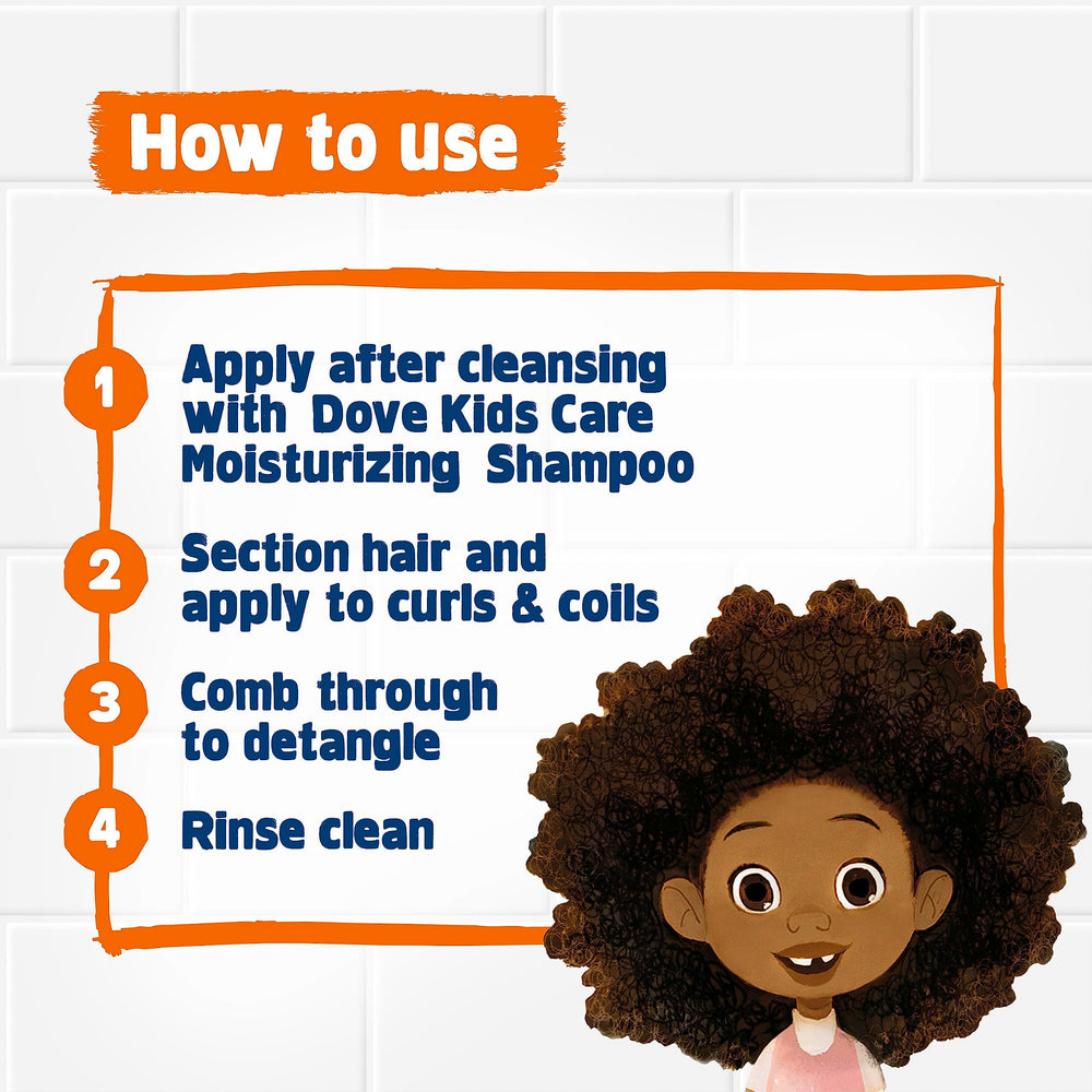 Dove Shea Butter Coconut Oil ingredients close-up for nourished curls.