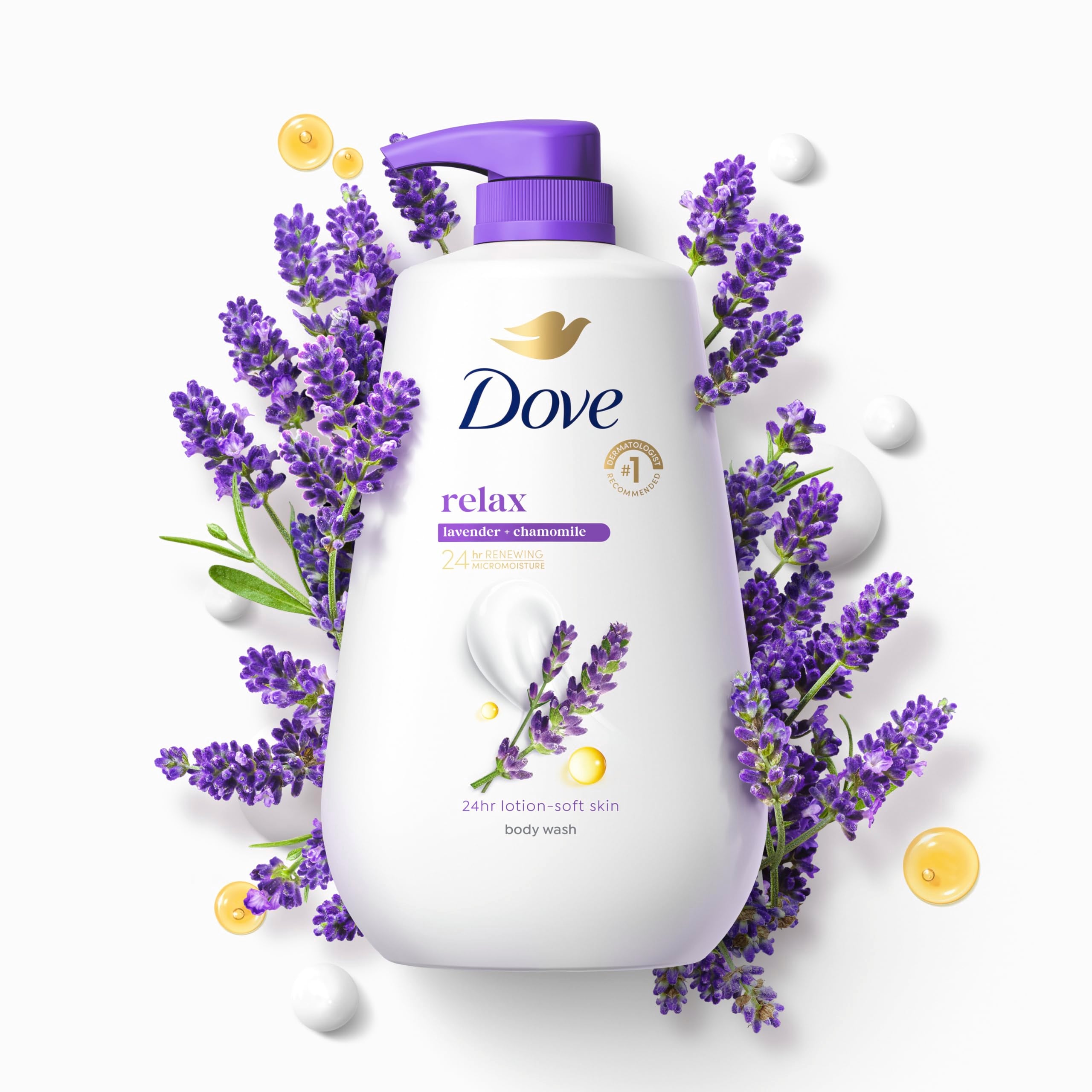 Dove Sin Sulfatos ni Parabenos, fórmula suave para piel sensible.