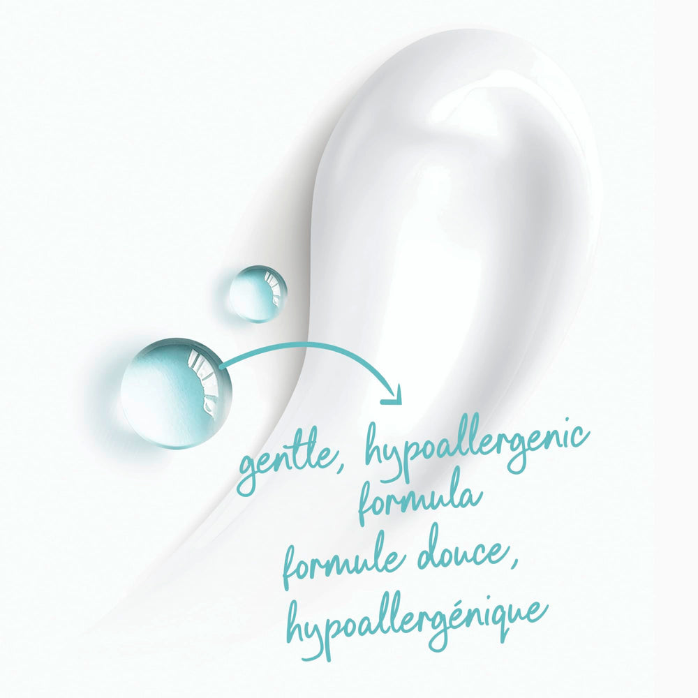 Dove sulfate-free formula bottle emphasizes mild cleansing for sensitive skin.