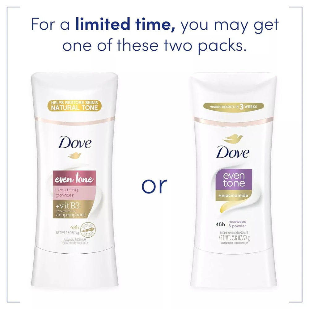 Dove Tono Uniforme Stick tono natural restaurado con uso regular