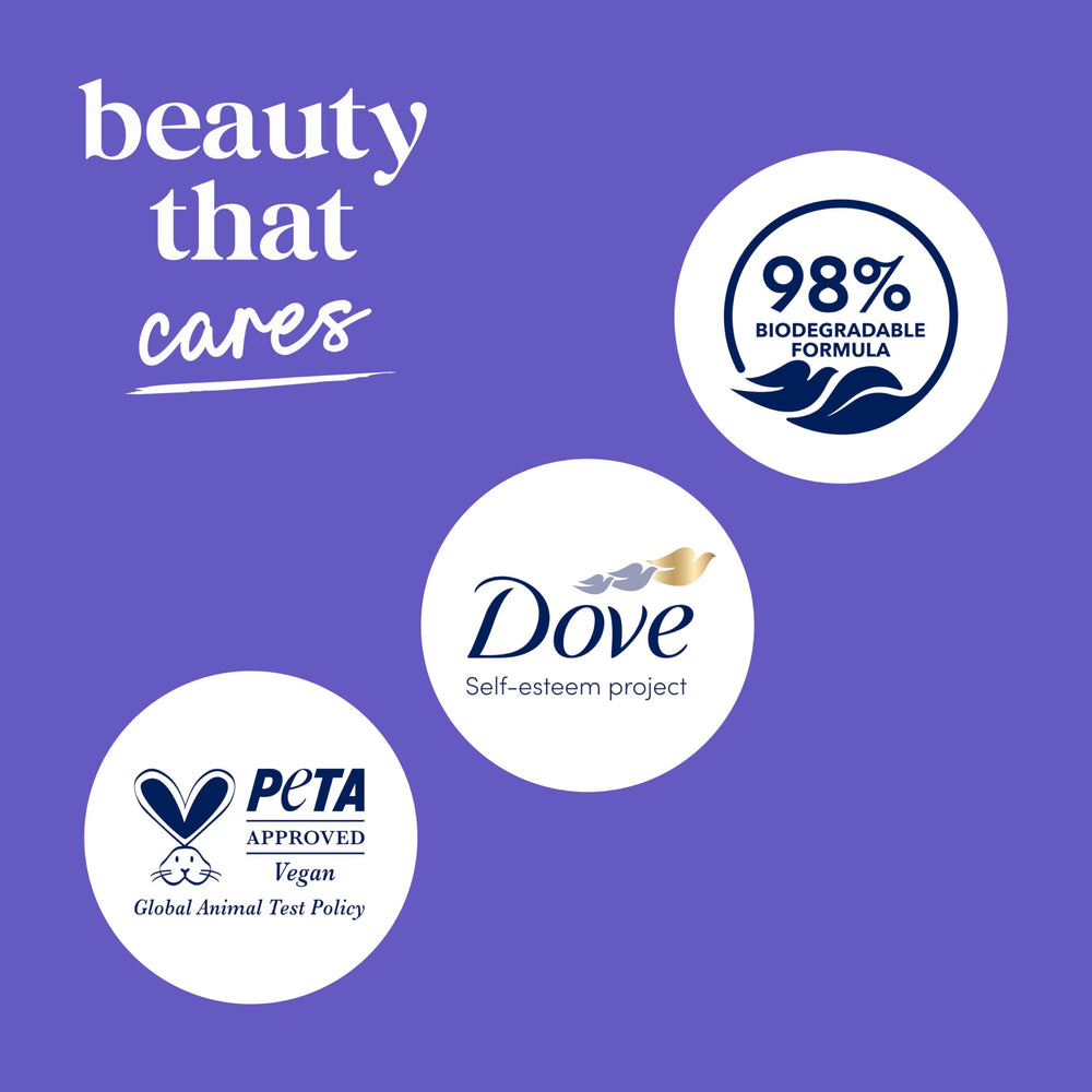 Dove Unwind envase reciclado 100% para consumo responsable.