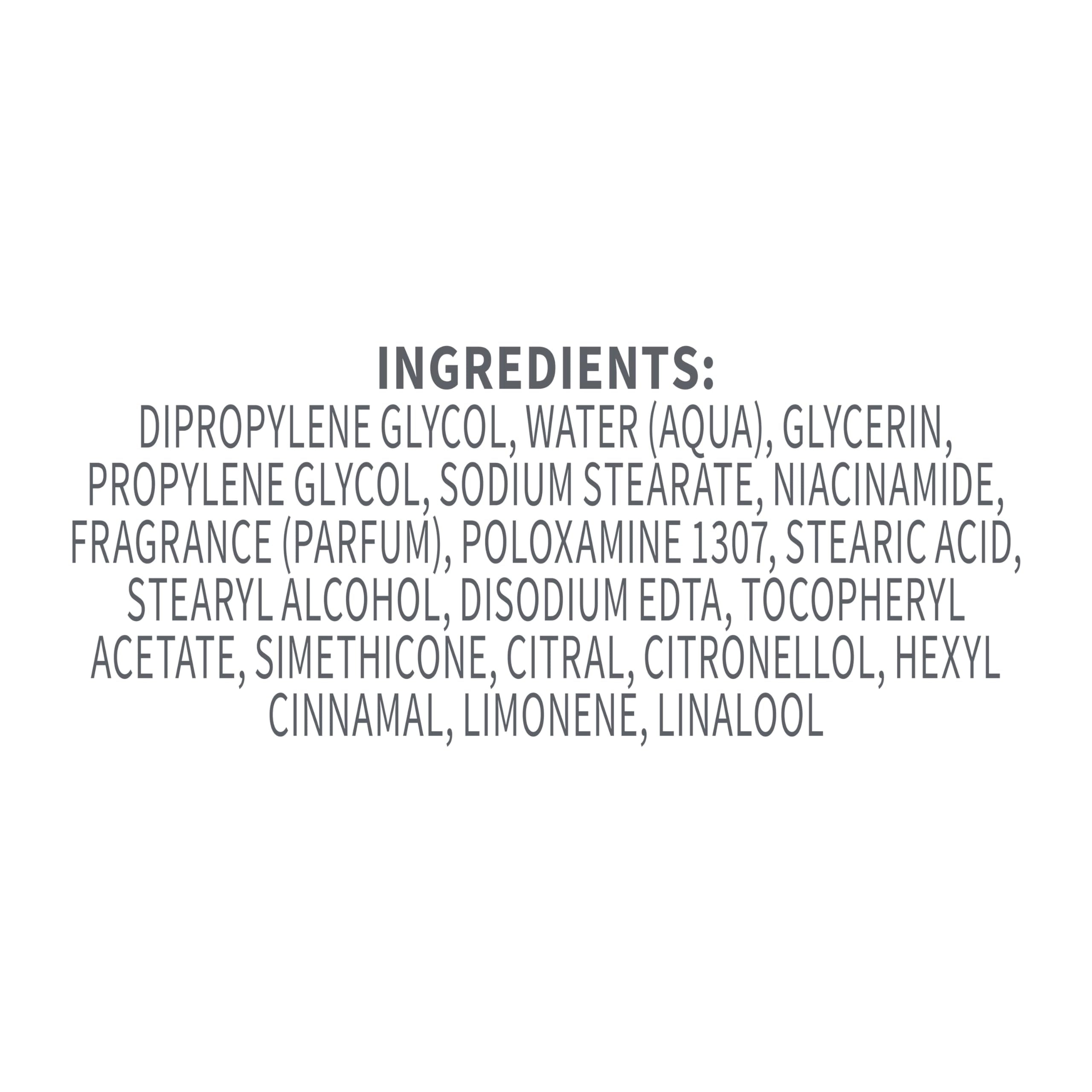 Dove VitaminCare Etiqueta libre de crueldad y vegana para uso diario.