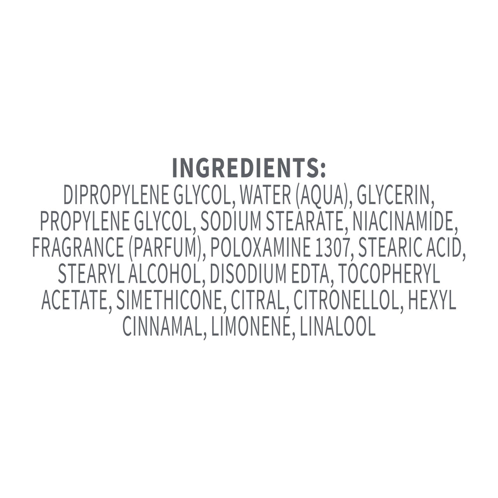 Dove VitaminCare Etiqueta libre de crueldad y vegana para uso diario.