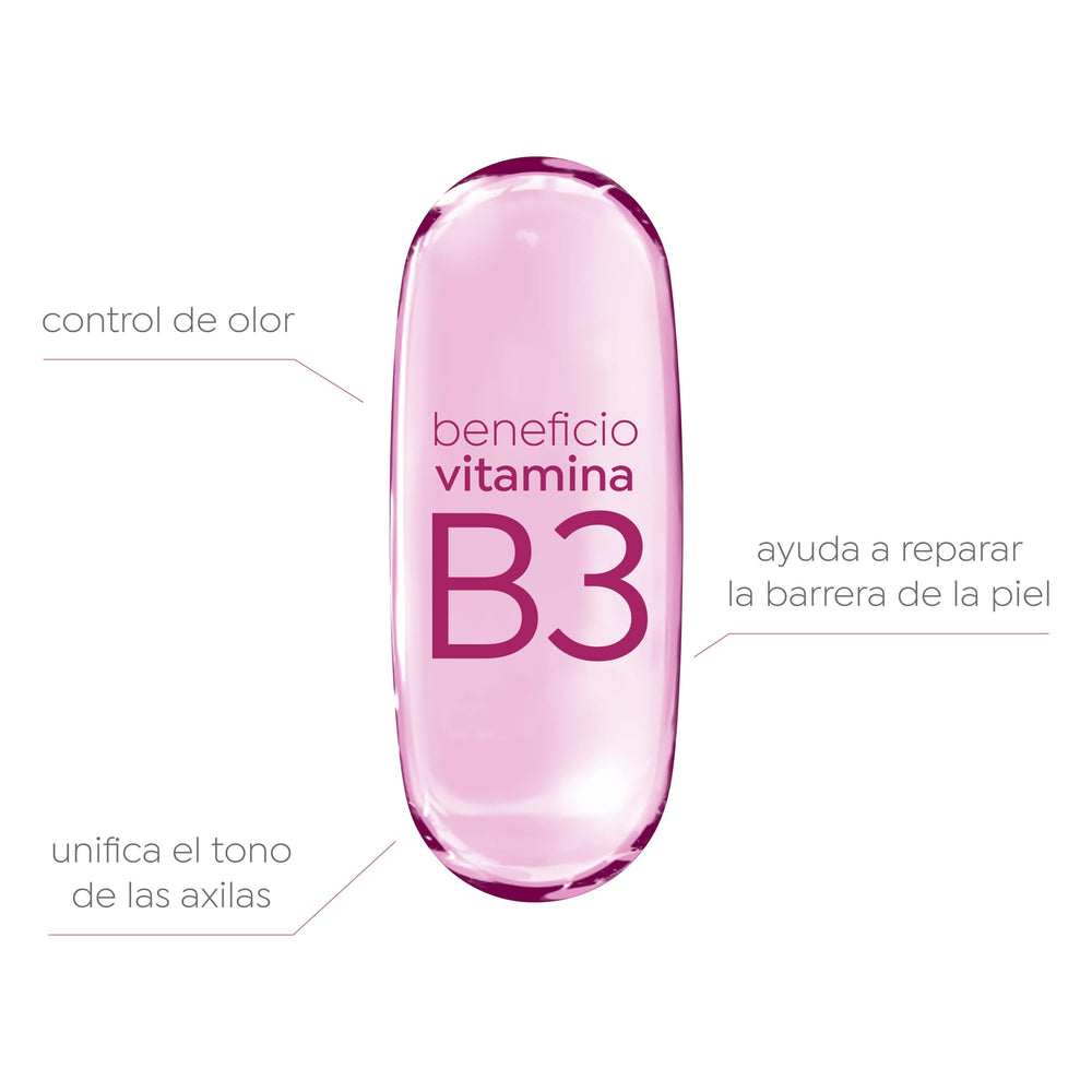 Cuidado de la piel con Vitamina B3 en Dove VitaminCare+, Niacinamida.