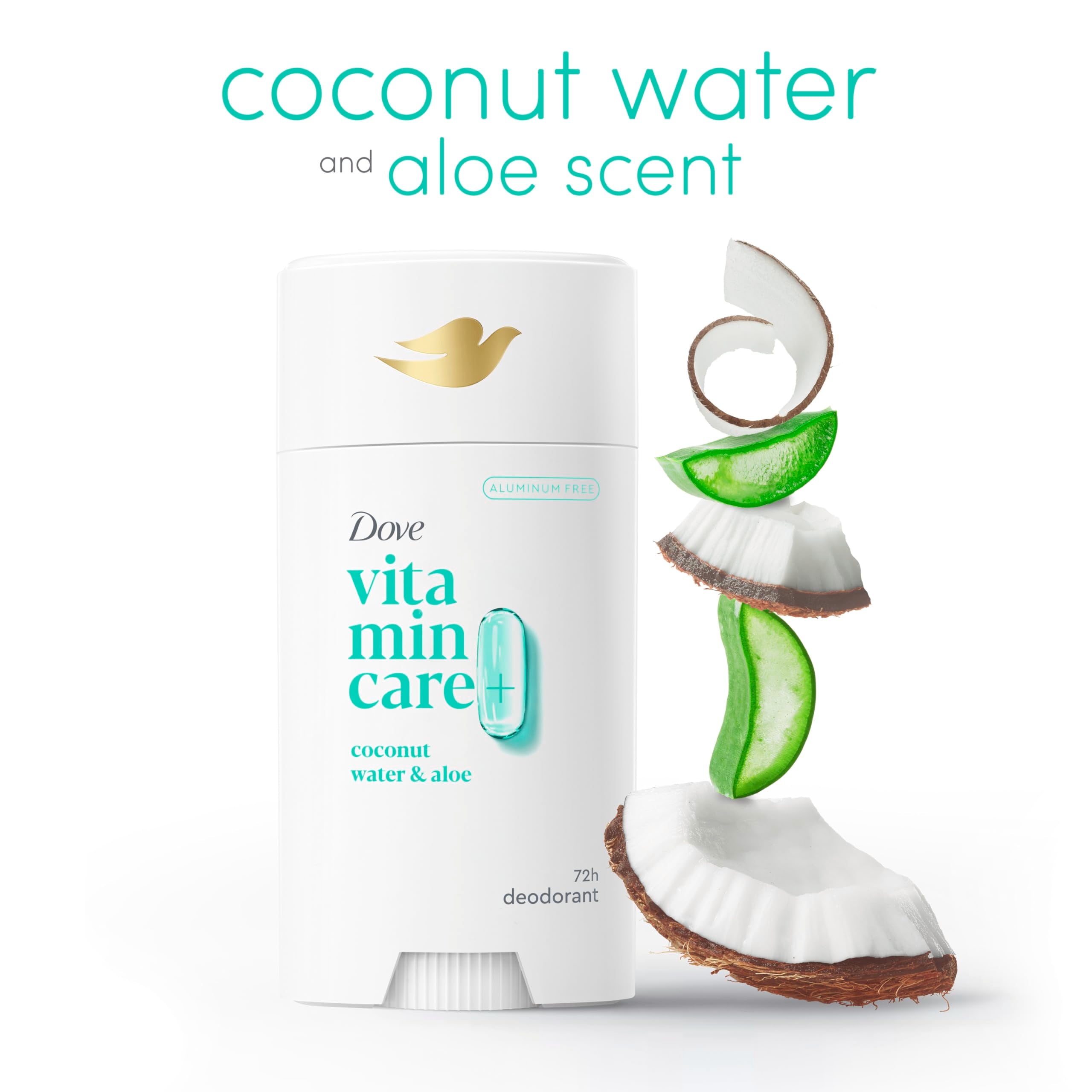Dove VitaminCare+ protección 72h, fórmula ligera para días activos.