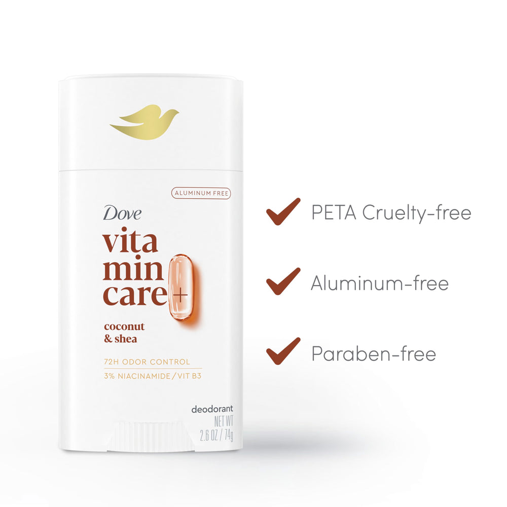 Textura transparente de Dove VitaminCare+ que se desliza sin dejar residuos.