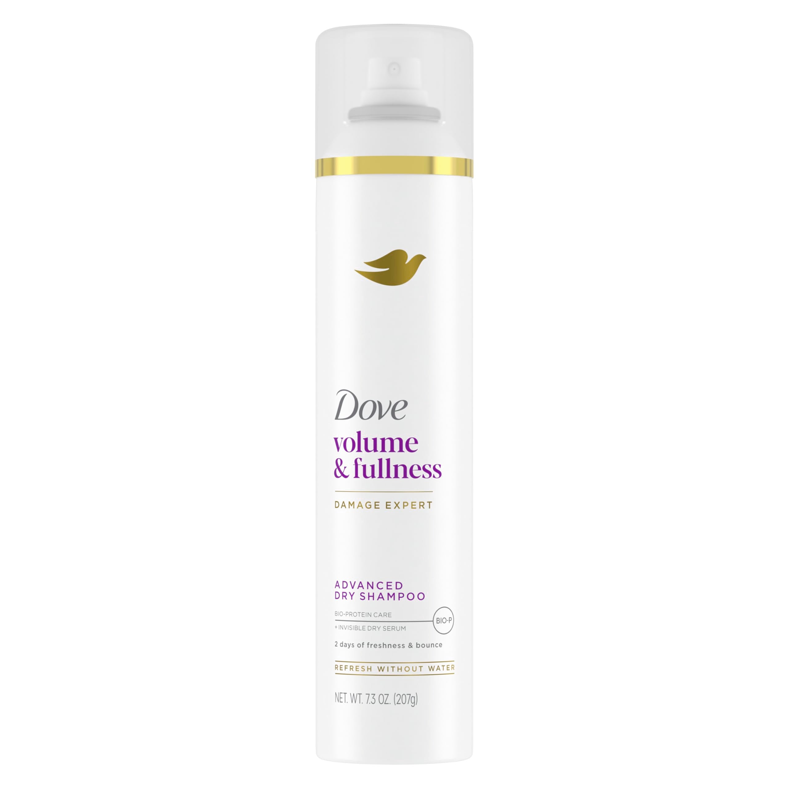 Dove Volume & Fullness Dry Shampoo can refresh roots for instant lift.
