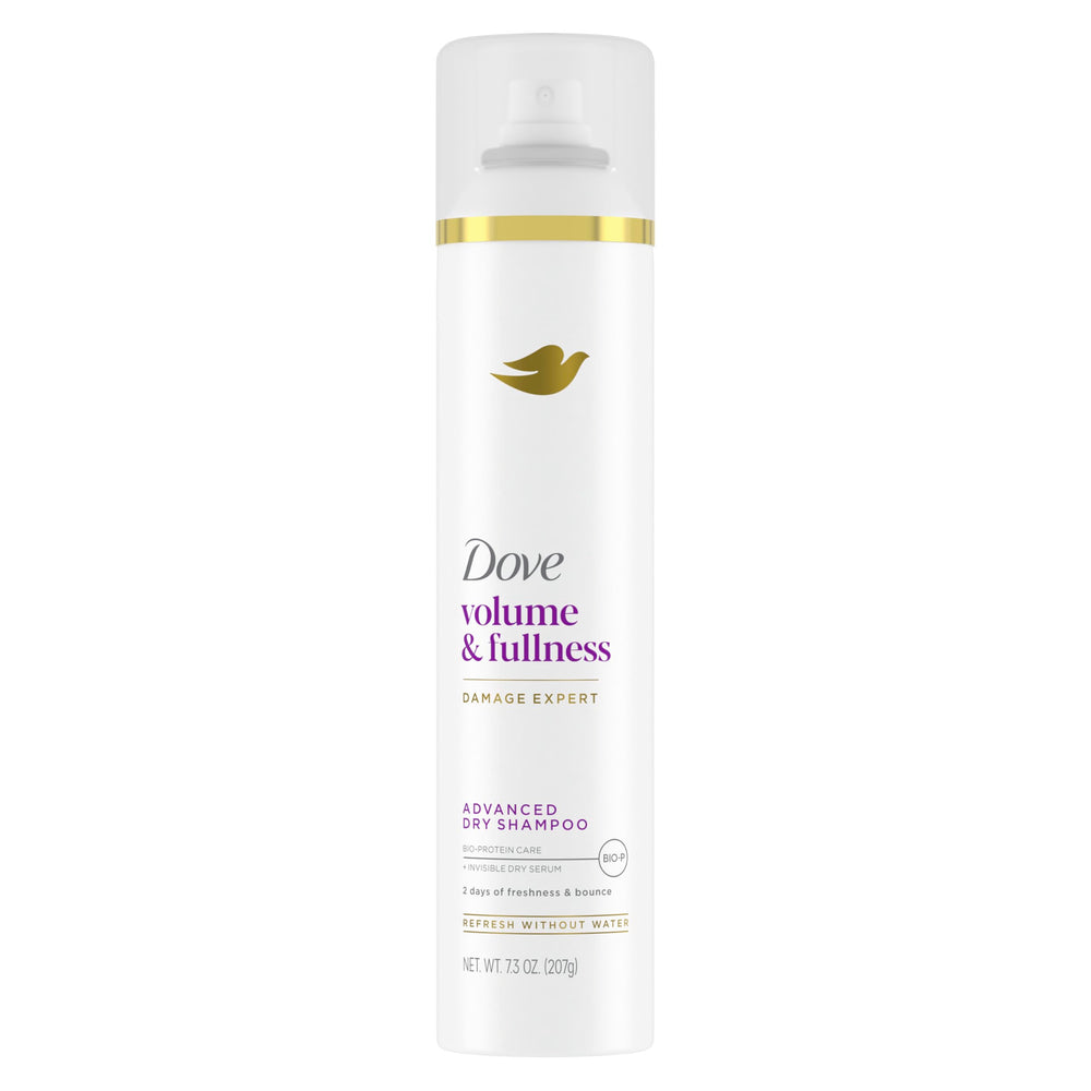Dove Volume & Fullness Dry Shampoo can refresh roots for instant lift.
