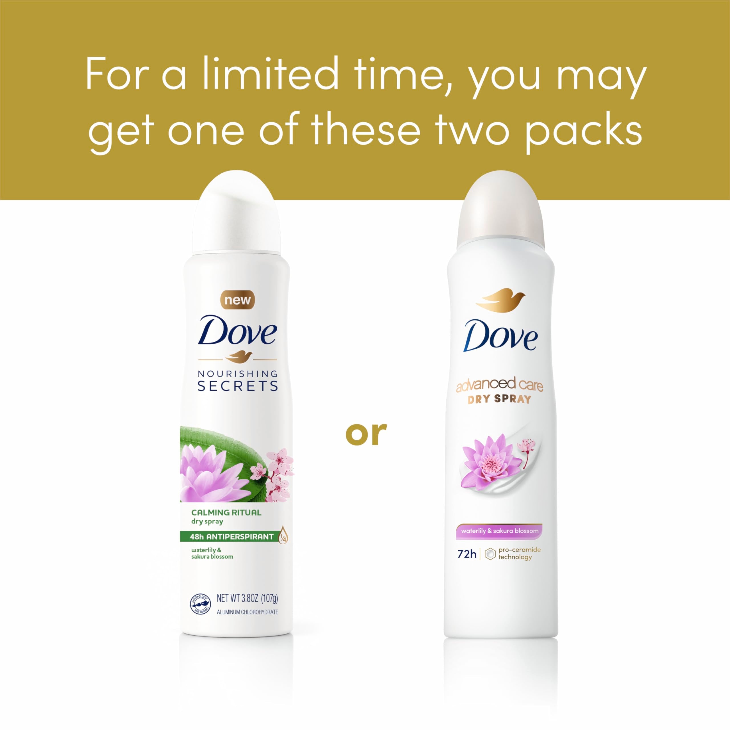 Dove Waterlily Sakura Blossom fragrance, light and refreshing for daily refresh.