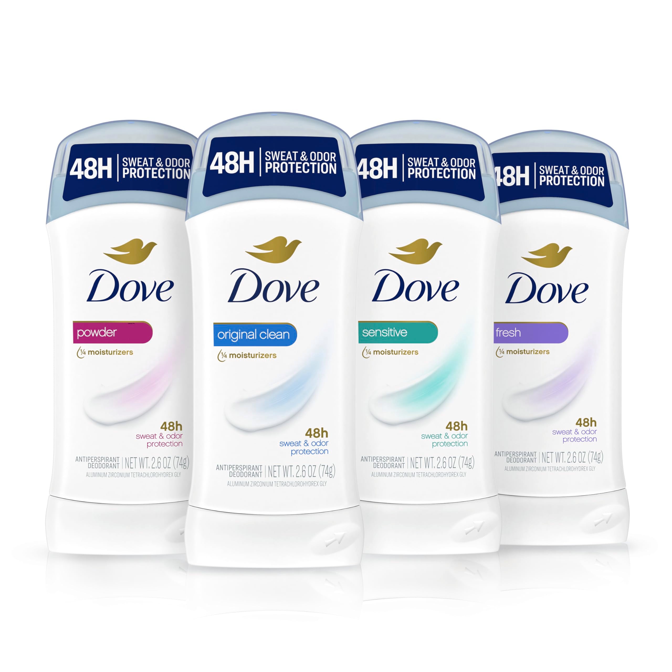 Dove Zero-Percent Alcohol Formula: gentle on irritated skin.