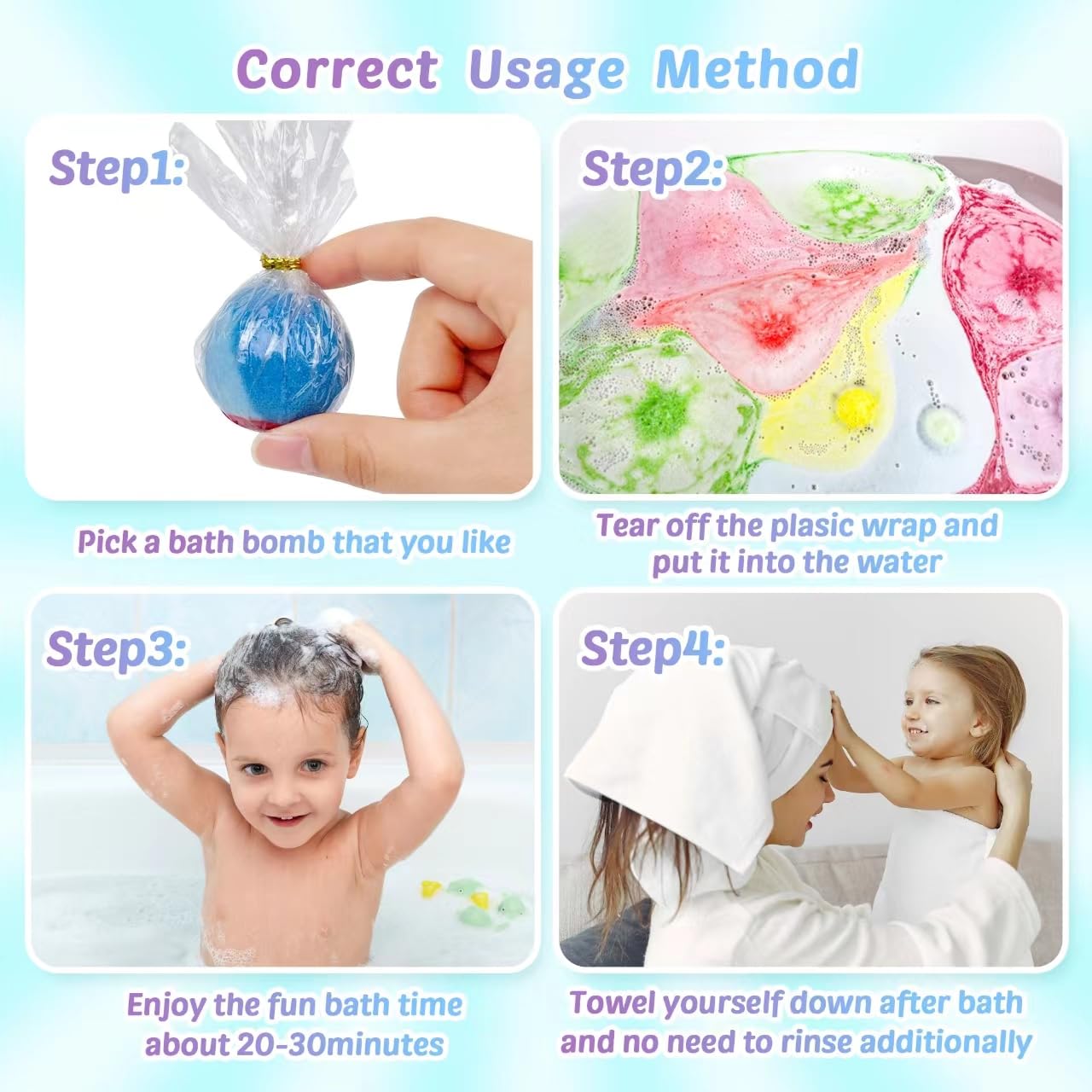 DOVIPE 36-piece bath bomb kit offers varied scents for different baths.