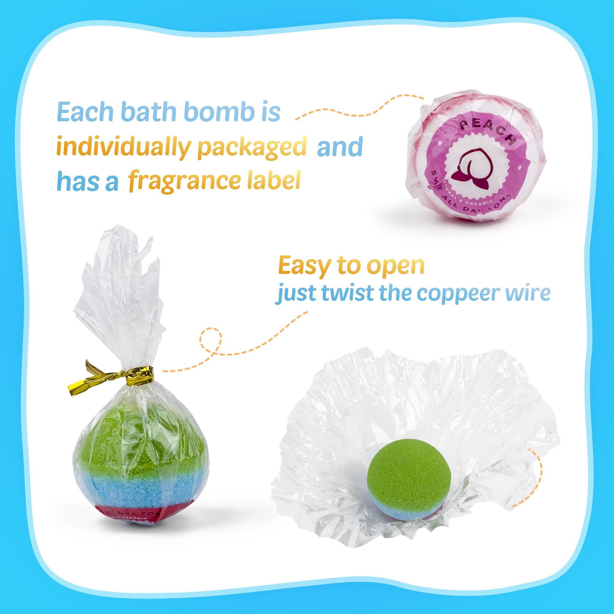 Conjunto regalo DOVIPE de bombas de baño para fiestas
